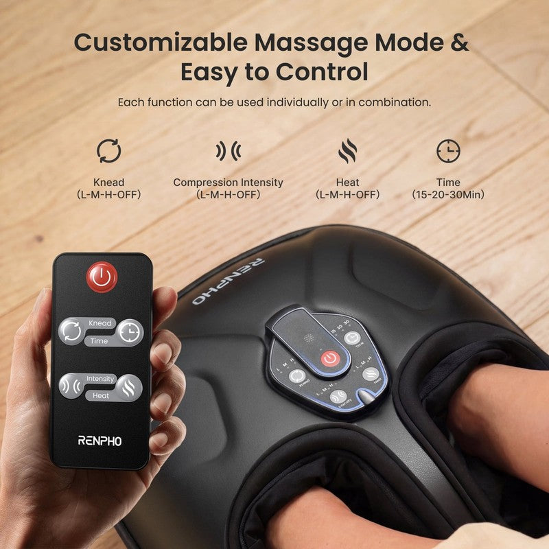 Foot Massager with Heat, Shiatsu Foot Massager Machine for Neuropathy Pain and 13