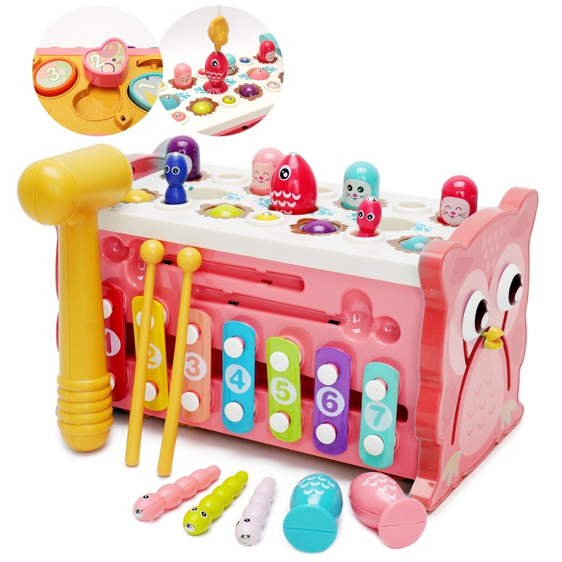 8-in-1 Baby Busy Board Learning Toys Educational Gift for Toddlers Ages 1-32