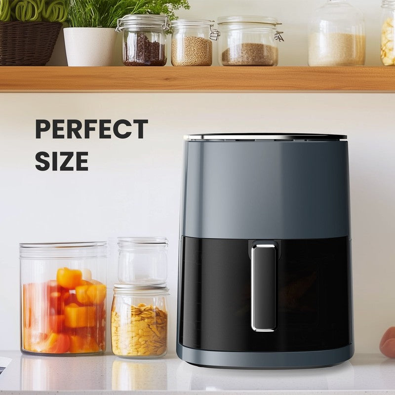 6Qt Air Fryer | Compact & Large, 400°F Multifunctional Electric Cooker, Grey4