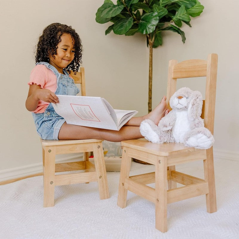 Wooden Chairs, Set of 2   Blonde Furniture for Playroom4
