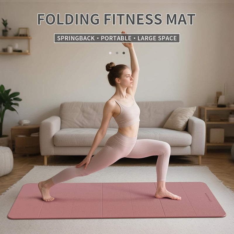 7 Fold Yoga Mat 70"X24"   1/2 Inch Thick Folding Exercise Mat, Compact Non Slip 2