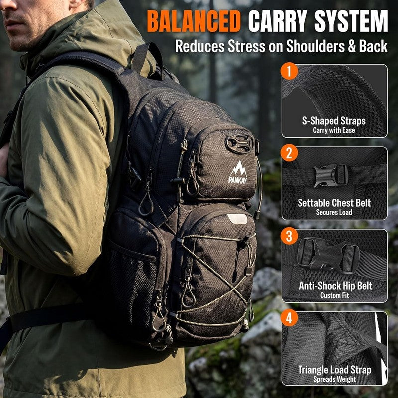 25L Hydration Backpack Hiking Water Bladder Lightweight Outdoor Cycling Running6