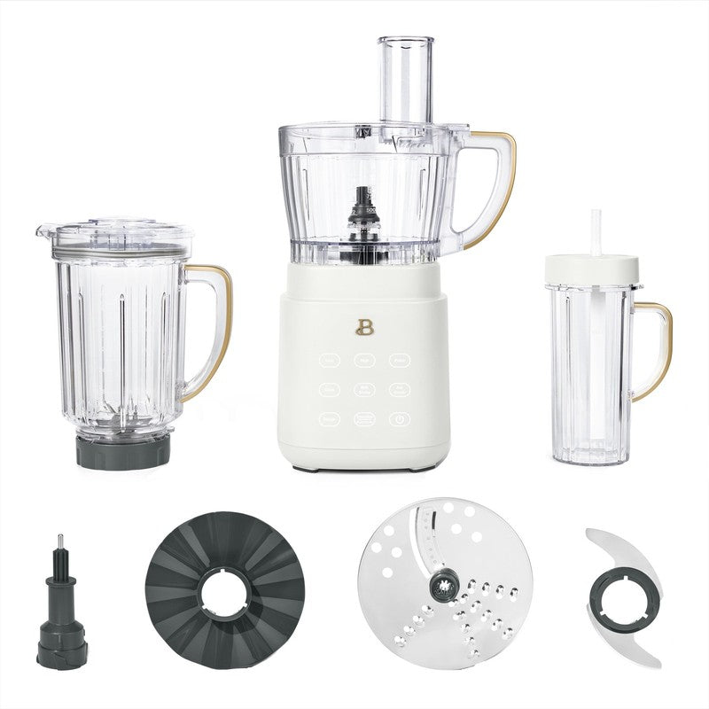 3-In-1 Kitchen System, Blender, Food Processor & Personal Blender, White Icing b0