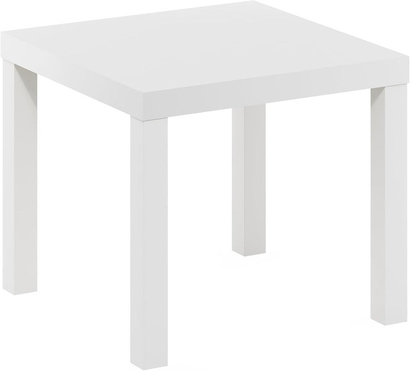 Classic Square Parsons Side End Table, 1-Pack, White4