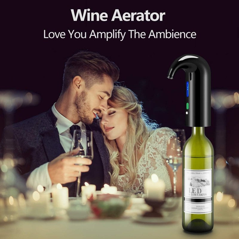 Electric Wine Aerator & Decanter   One Touch Red/White Wine Accessory2