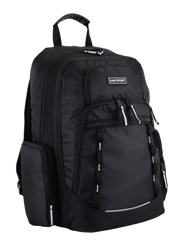 Unisex Diamond Expandable Recycled Backpack, Black4