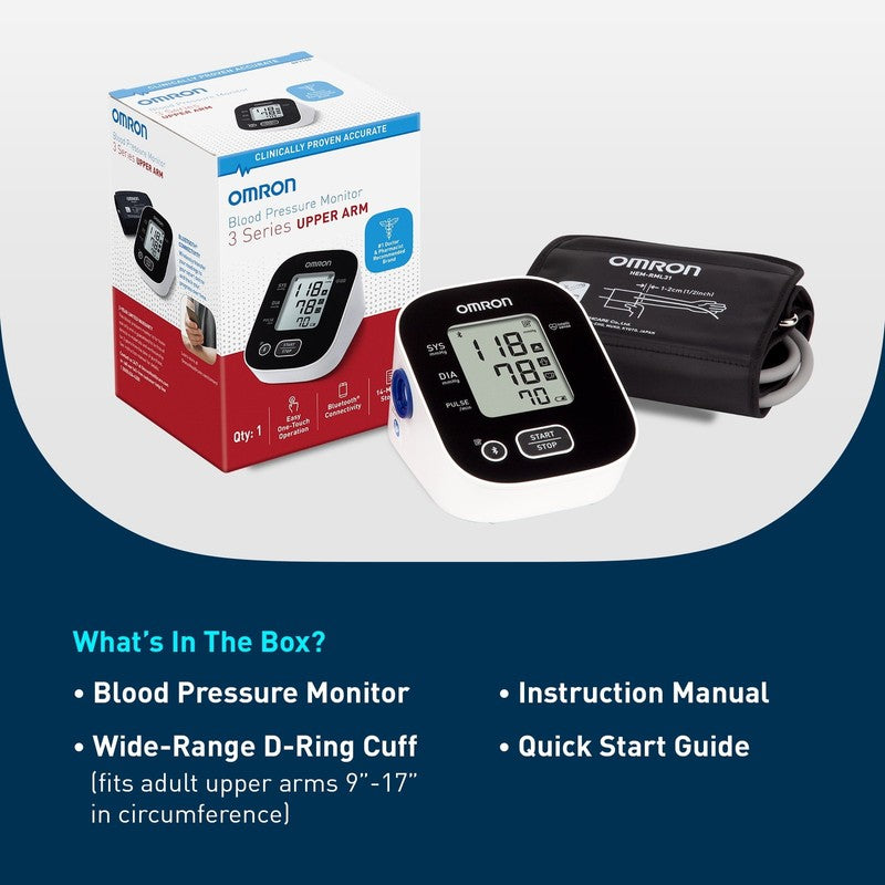 3 Series Upper Arm Blood Pressure Monitor with Arm Cuff – Home Use BP Monitor5