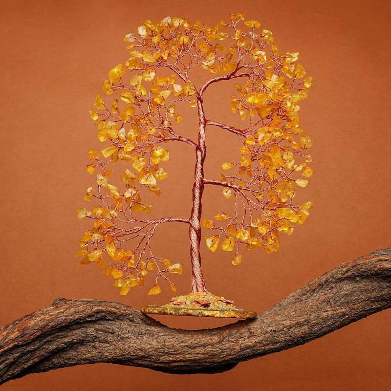 Citrine Crystal Tree of Life Feng Shui Decor Positive Energy Good Luck Gift7