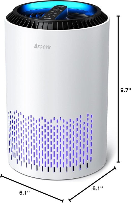 Air Purifier for Home Bedroom MK01 HEPA Filter Smoke Pets Allergies White9