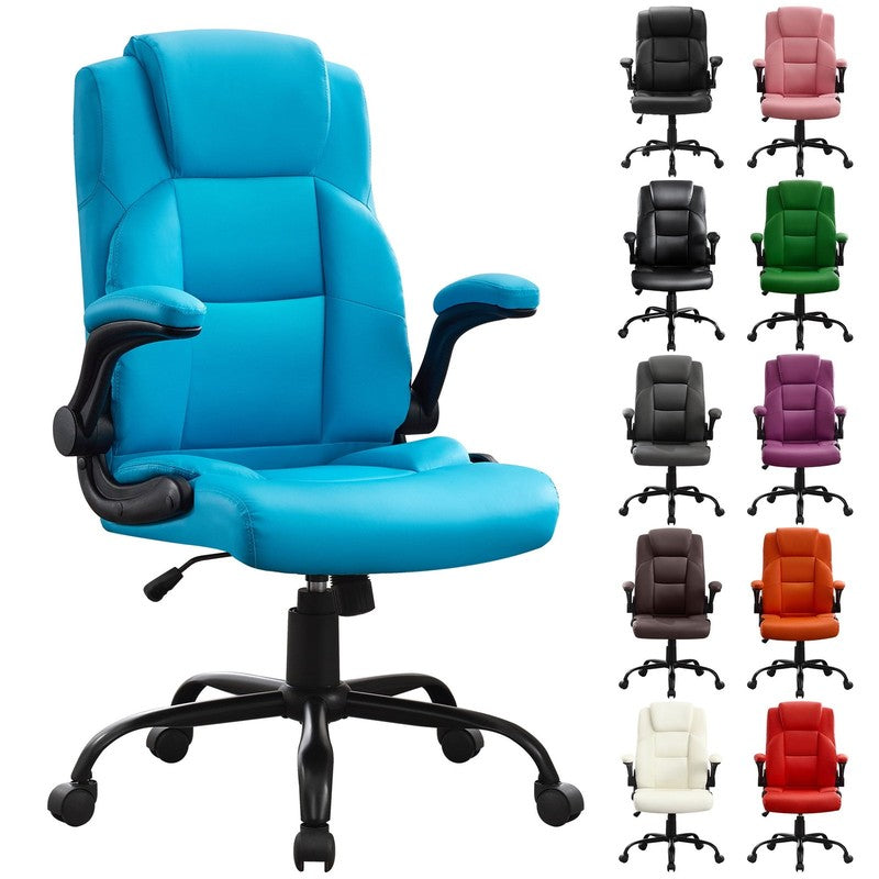 Leather Office Chair, Big and Tall Office Chair 400LBS Wide Seat Ergonomic Compu2