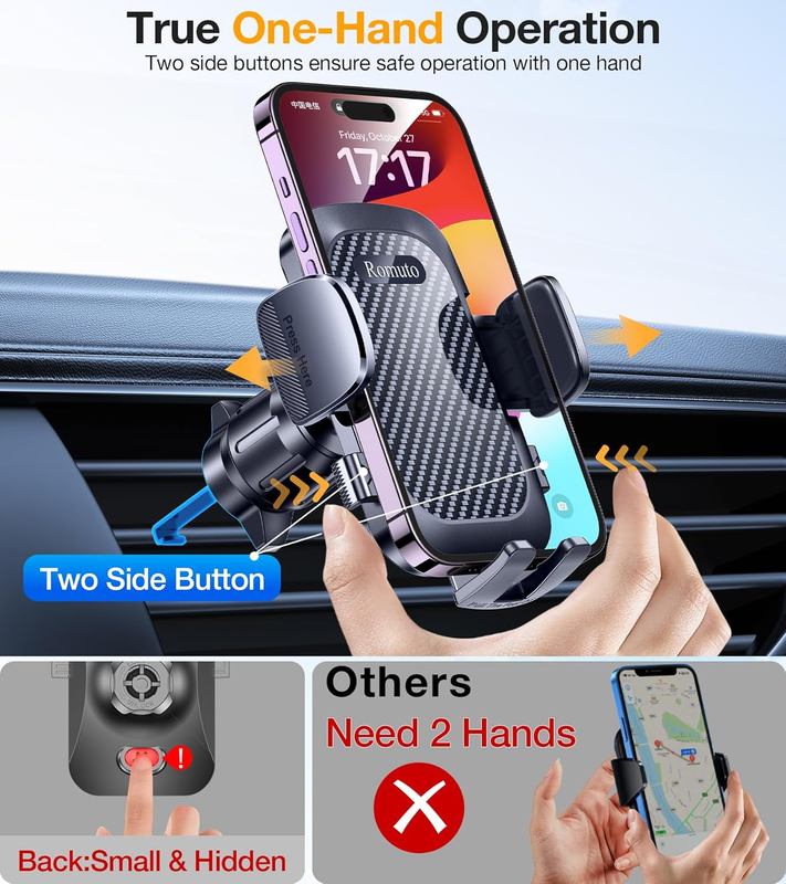 Car Phone Holder Mount, 3 in 1 Dash & Windshield Suction Cup for Phone Samsung5