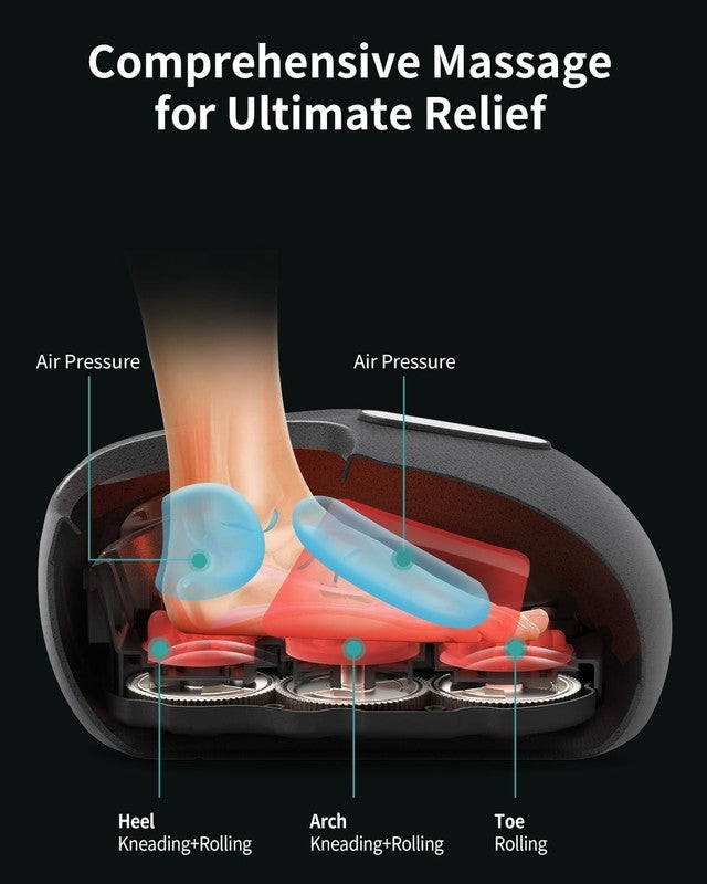 Shiatsu Foot Massager with Heat & APP Control for Pain Relief, Fits Up to 13"3