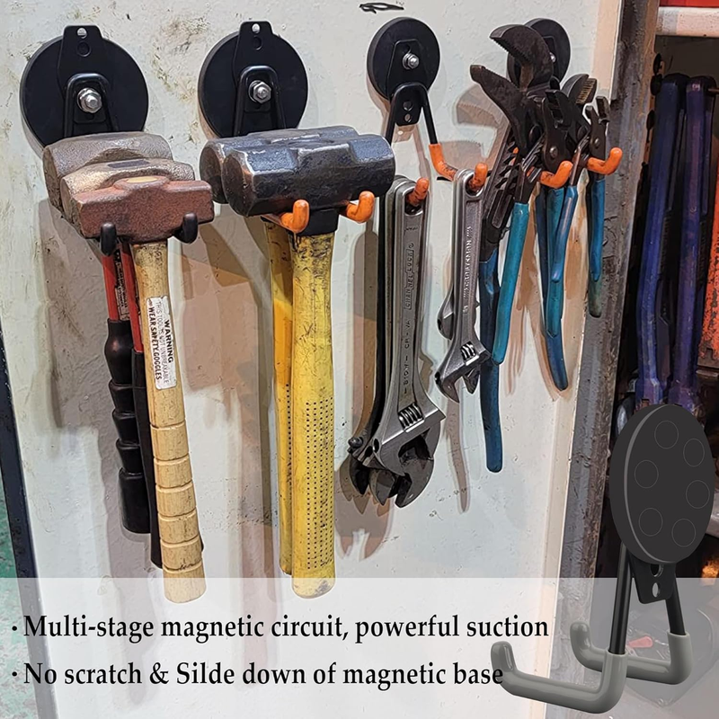 Heavy Duty Magnetic Hooks,Strong Large Magnet Hooks for Power Drill,Garden Tools2