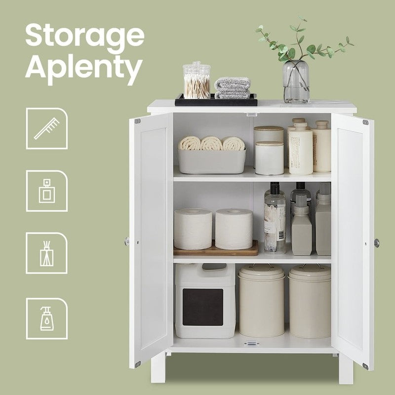 Bathroom Cabinets Freestanding, Bathroom Storage Floor Cabinet with Doors and Ad6