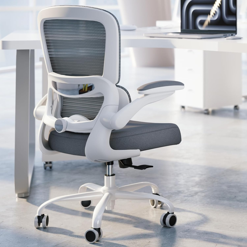 Ergonomic Office Chair Mesh Desk Chair Adjustable Executive Computer Chair White2