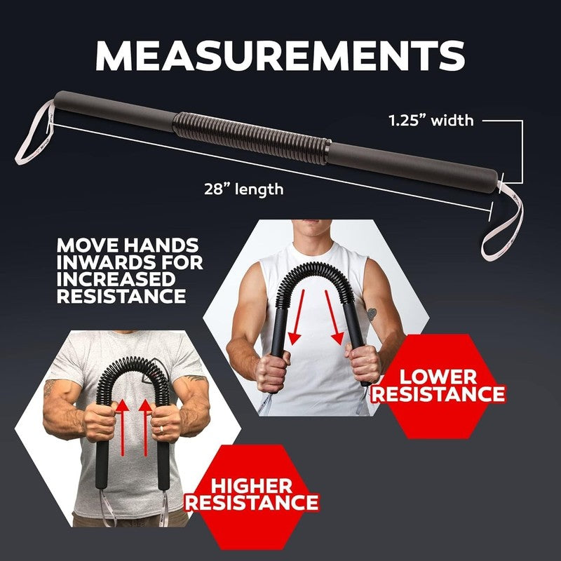 Python Power Twister Bar - Upper Body Exercise for Chest, Shoulder, Forearm, Bic5