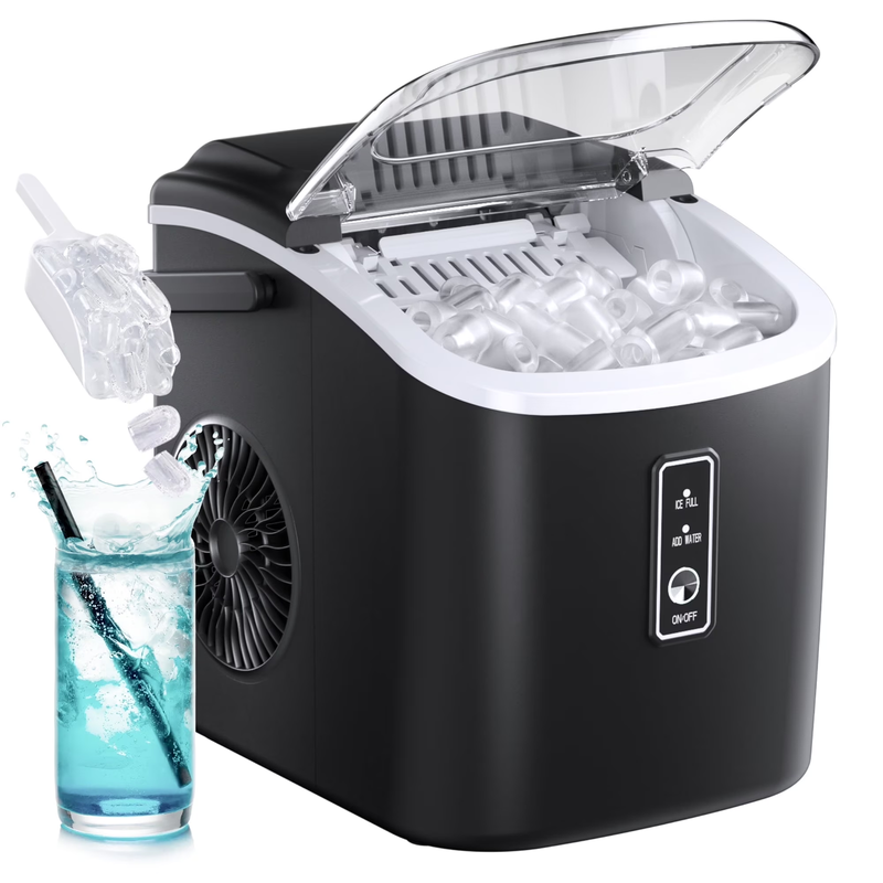 Portable Countertop Ice Maker 26Lbs/24H Self Cleaning w/ Basket & Scoop8