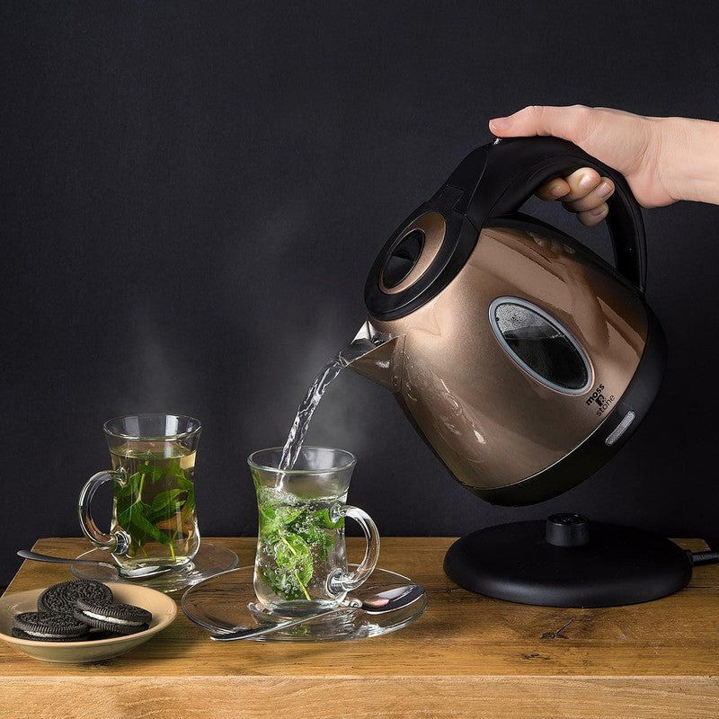 1.2L Stainless Steel Small Electric Kettle, Cordless 1500W Fast Boiling Pot, Por3