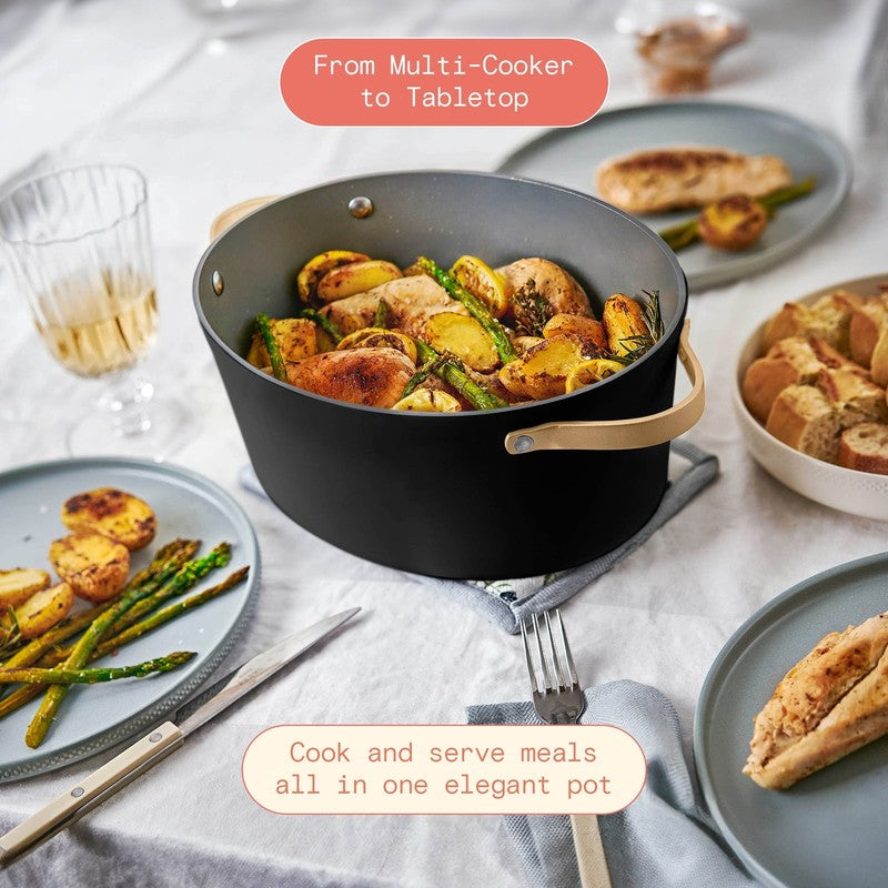 10 in 1, 6 Qt Electric Multi Cooker, Black Sesame by Drew Barrymore4