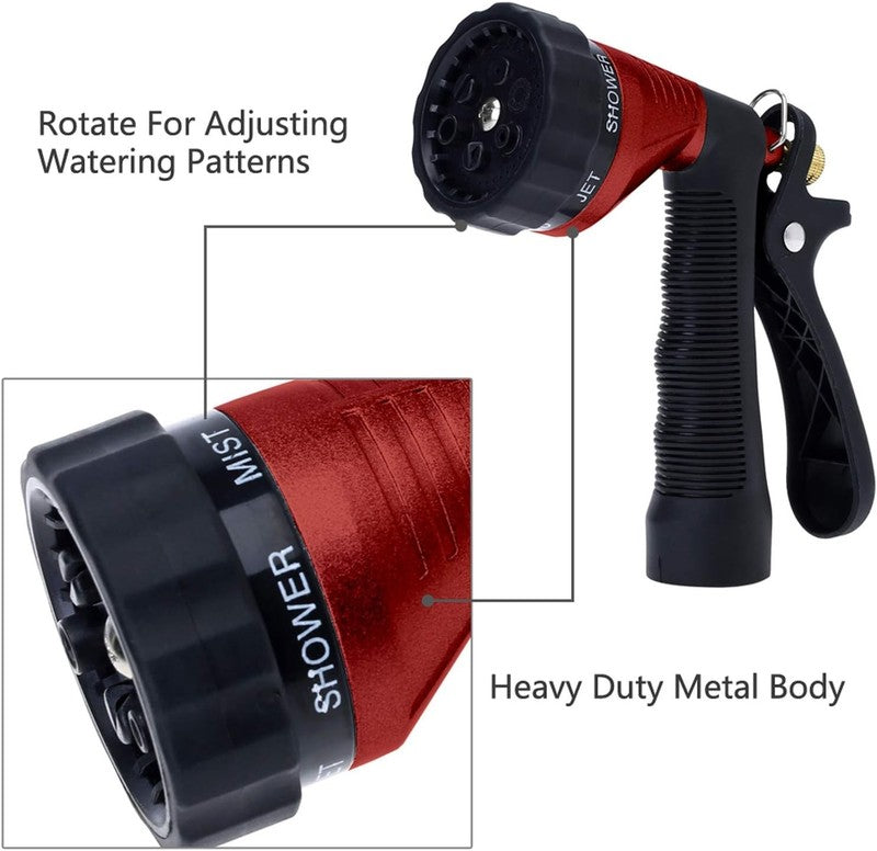 Adjustable Metal Garden Hose Nozzle for Plants, Cars, and Pets2
