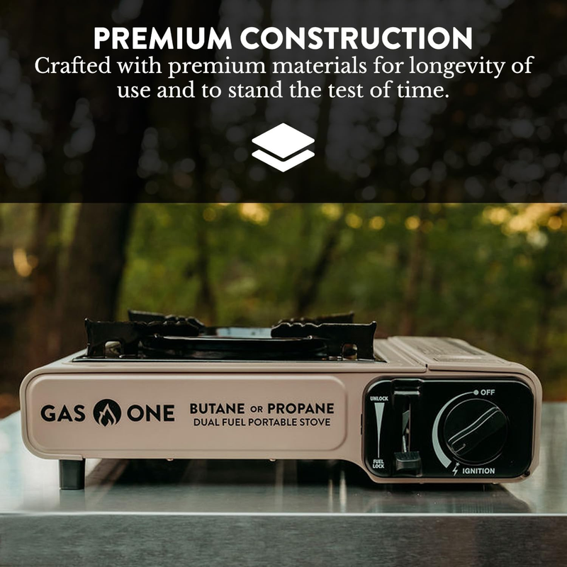 GS-3400P Dual Fuel Camping Stove Propane Butane Portable Carry Case Emergency3