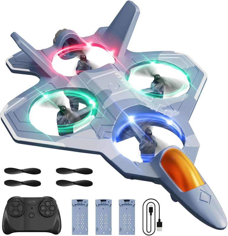 RC Airplane Foam Fighter Jet 3 Batteries Remote Control Plane Beginner11
