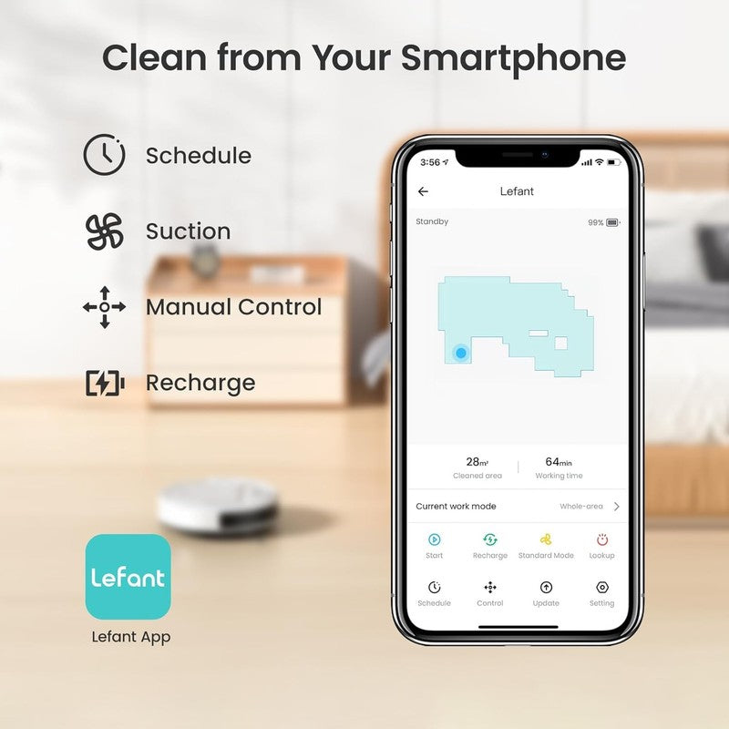 Robot Vacuum M210, Strong Suction, 120min, Wi-Fi/App/Alexa, Self-Charging4
