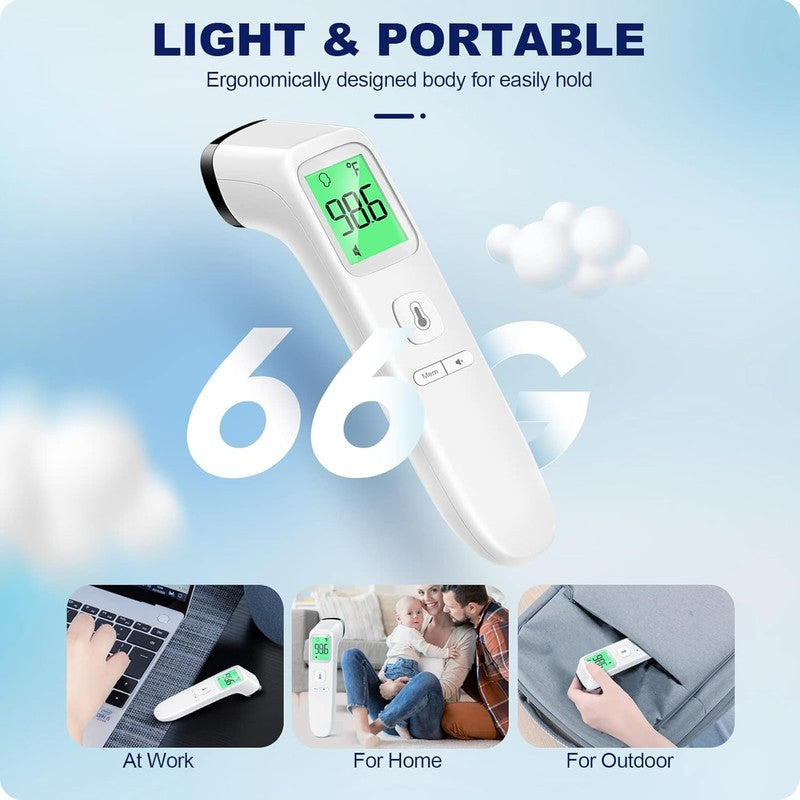 No-Touch Digital Thermometer for Adults & Kids, Fever Alarm, Silent Mode5