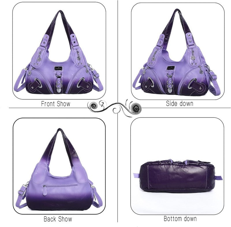 Angelkiss Women’s Large Hobo Satchel Shoulder Handbag Purse4