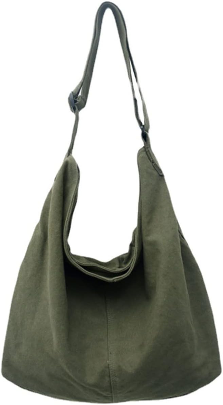 Aesthetic Cute Bag School Vintage Black Canvas Crossbody Shoulder Laptop Bag8