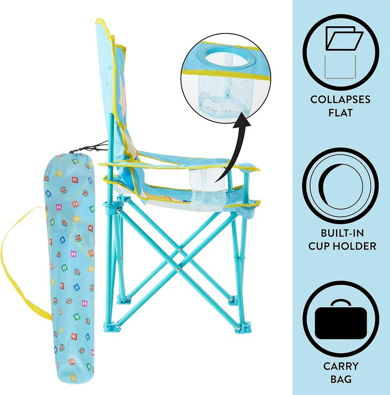 Kids Folding Camp Chair Portable Indoor Outdoor Travel Beach 3+3