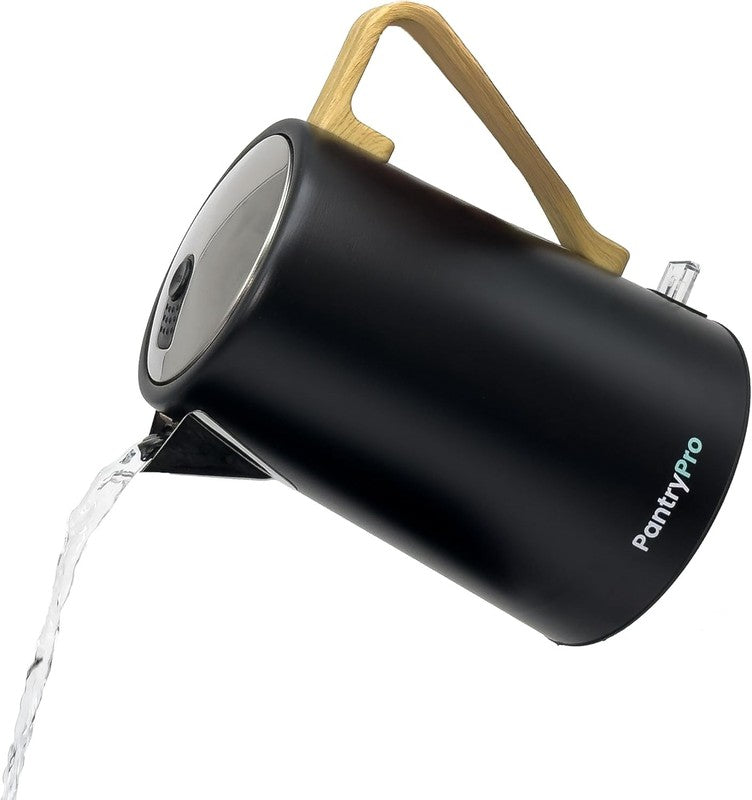Electric Kettle 1.7L 1500W Stainless Steel Fast Boil Auto Shut Off LED Black1