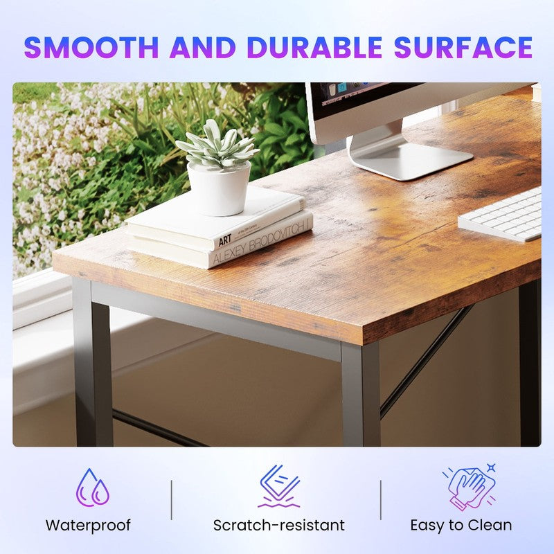 50 Inch L Shaped Computer Desk, Corner Executive Desks Gaming Desk PC Table with5