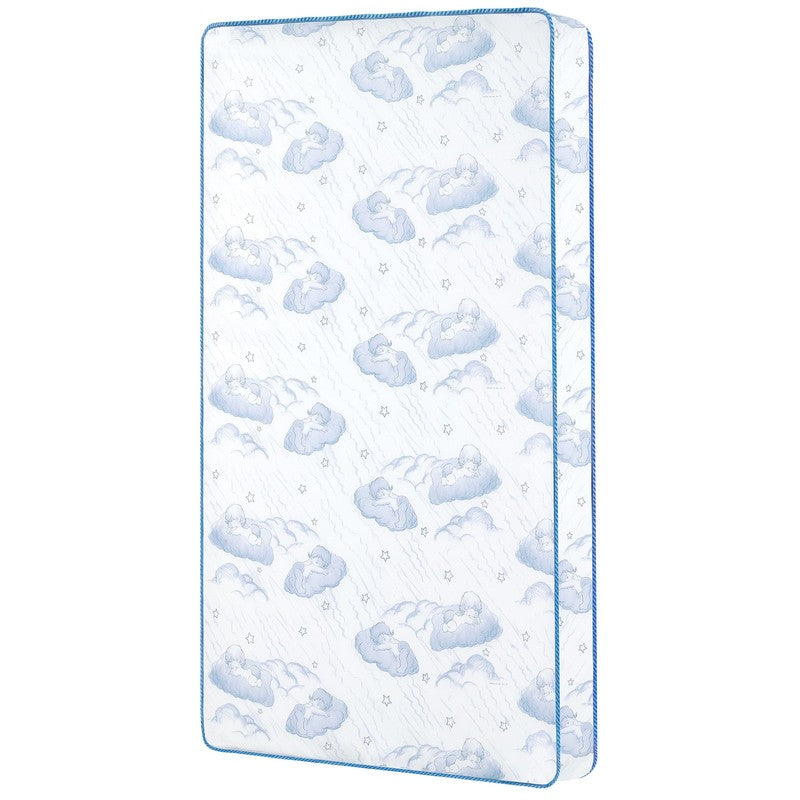 Twinkle 5" 88 Coil Crib Toddler Mattress Blue Clouds GREENGUARD Certified10