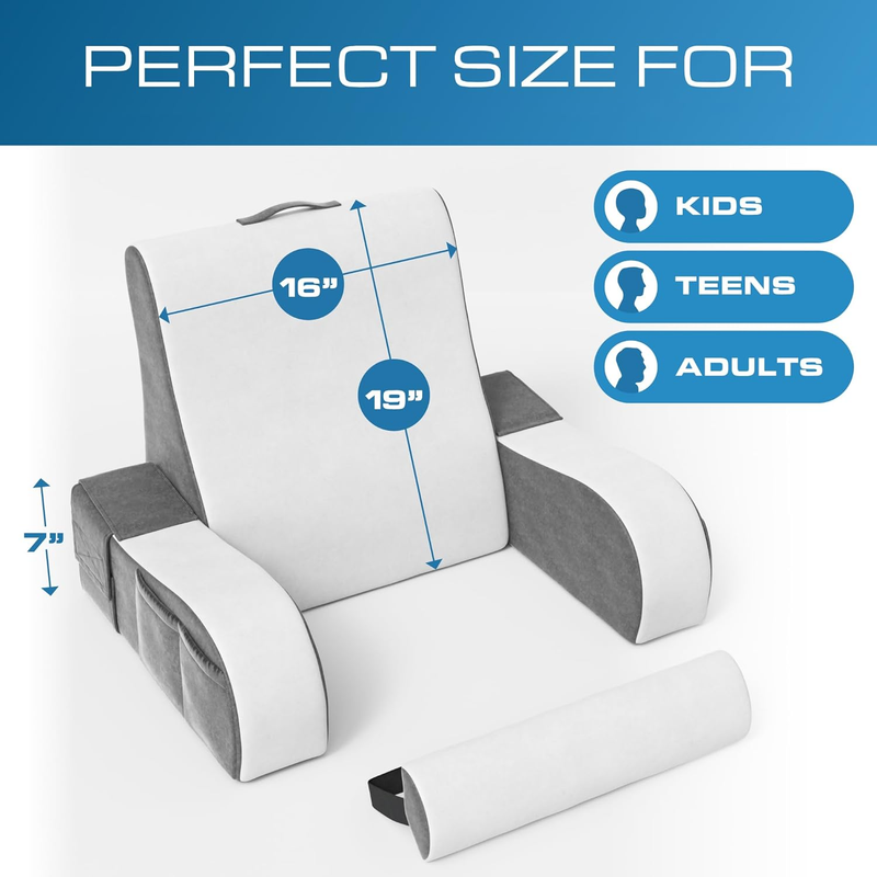 Bed Wedge Pillow for Sleep Apnea, Acid Reflux, and Back Pain Relief, with Chic J5