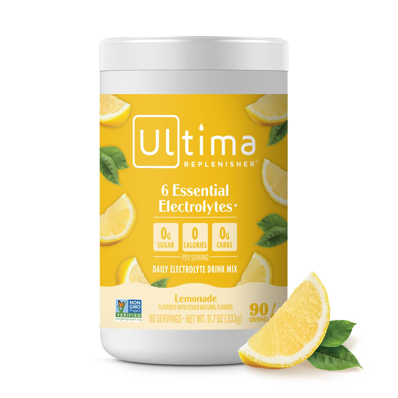 Daily Electrolyte Powder Drink Mix, Sugar Free Lemonade, 90 Servings9