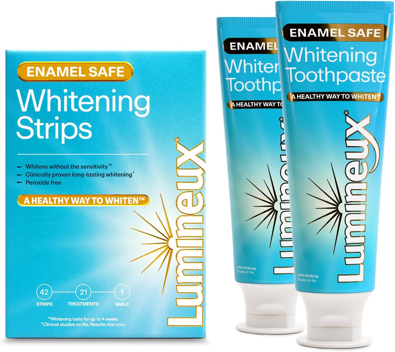 Teeth Whitening Duo Kit Peroxide Free 21 Treatments 2 Toothpaste11