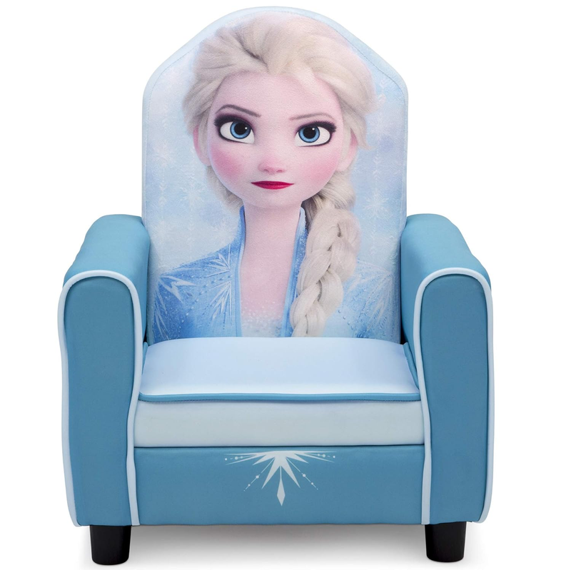 Figural Upholstered Kids Chair, Wood Frozen II Elsa10