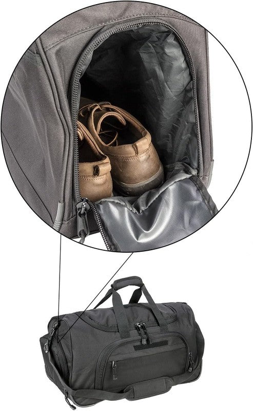 Gym Duffel Bag for Men Sports Duffel Bag with Shoe Compartment (Black Model B)4