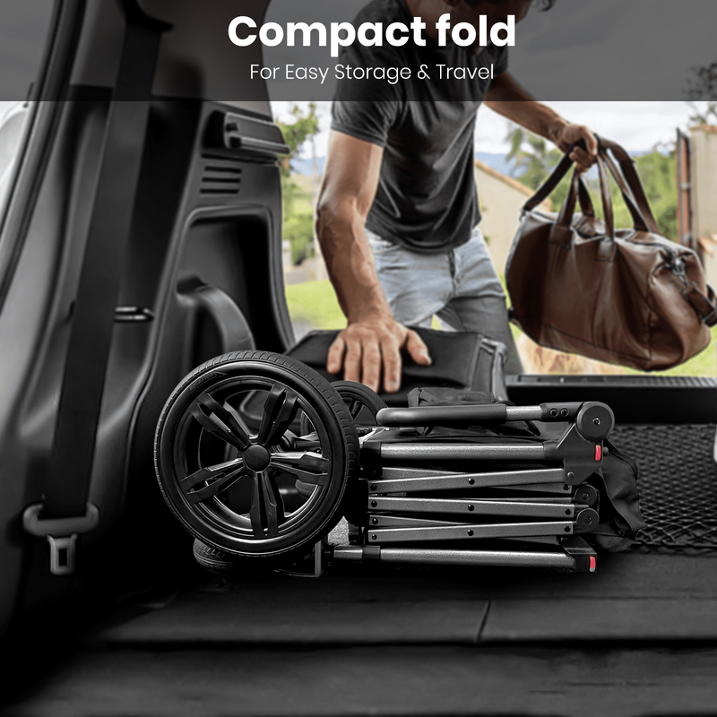 Stroller Wagon for Kids, 3-In-1 Collapsible Double Stroller Wagon for Toddlers, 1