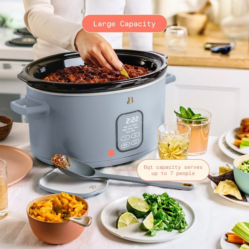 6 Qt Programmable Slow Cooker, Cornflower Blue by Drew Barrymore2