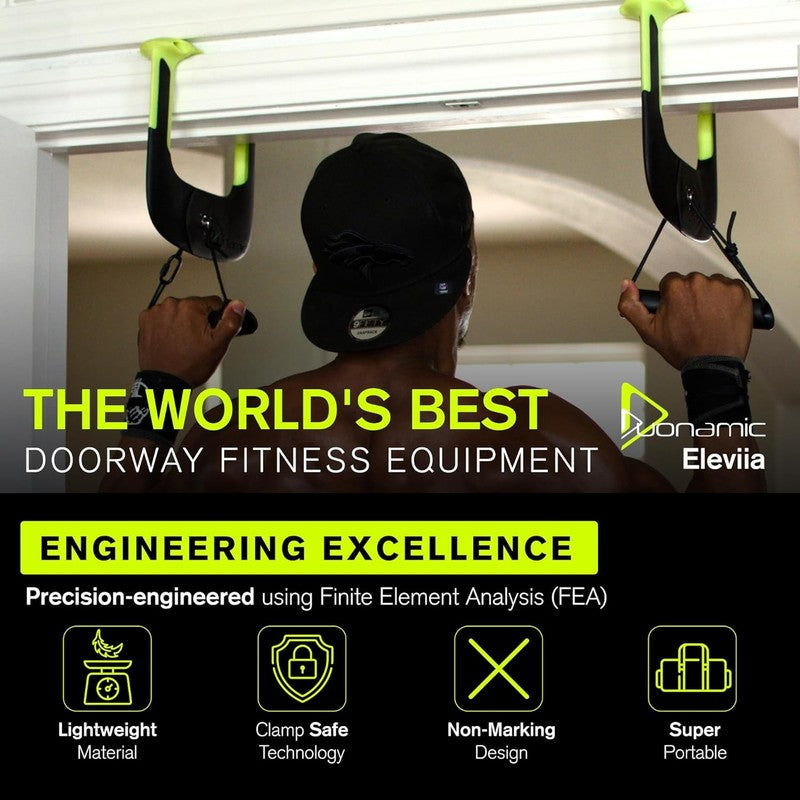 Eleviia: Portable Doorway Pull Up Bar – Lightweight, Travel Ready, 250 Lb Capaci2