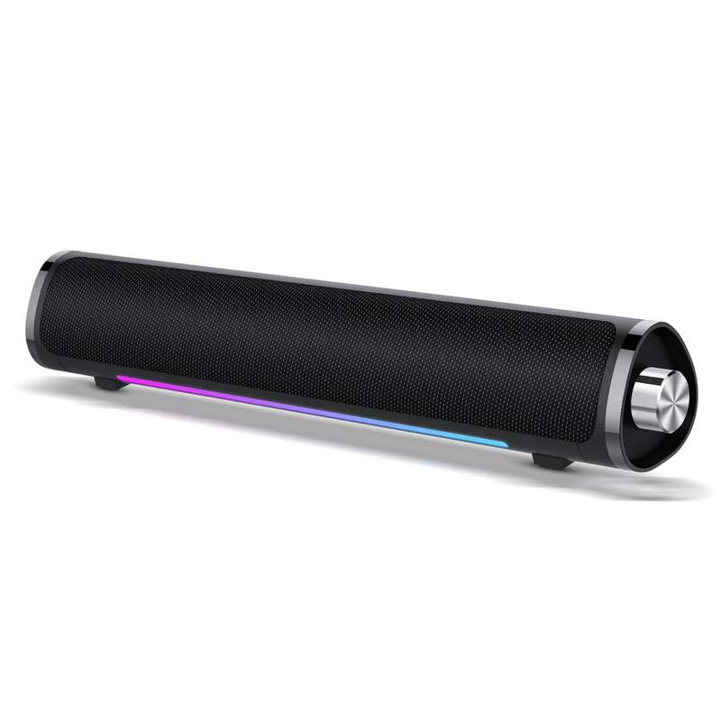 Bluetooth Computer Sound Bar USB Powered 3.5mm PC Speakers RGB LED Bass7