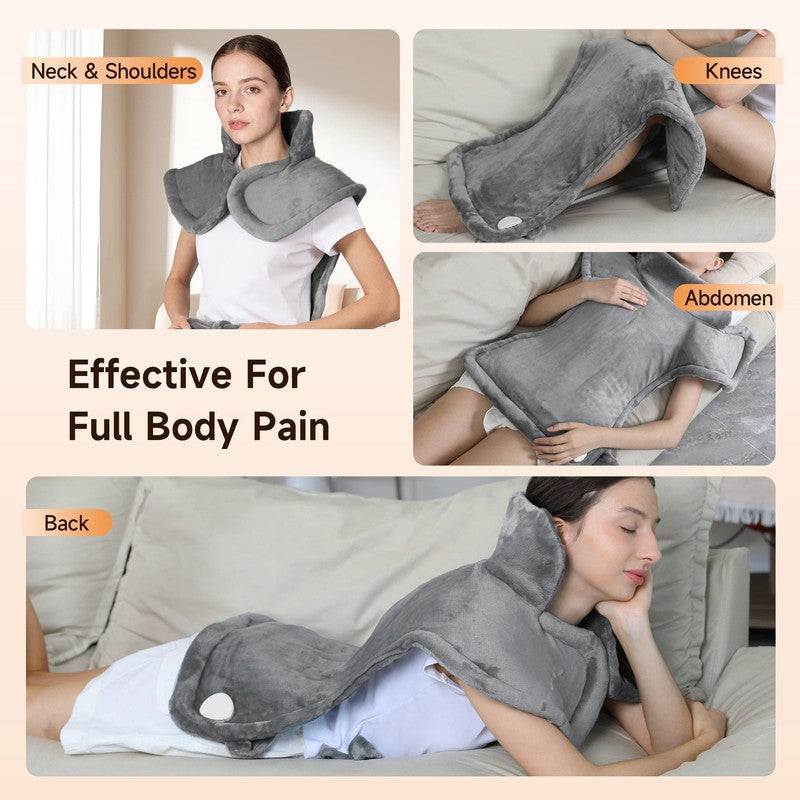 24"X33" Large Shoulder Heating Pad for Back Pain Relief, Fast-Heating, Electric1