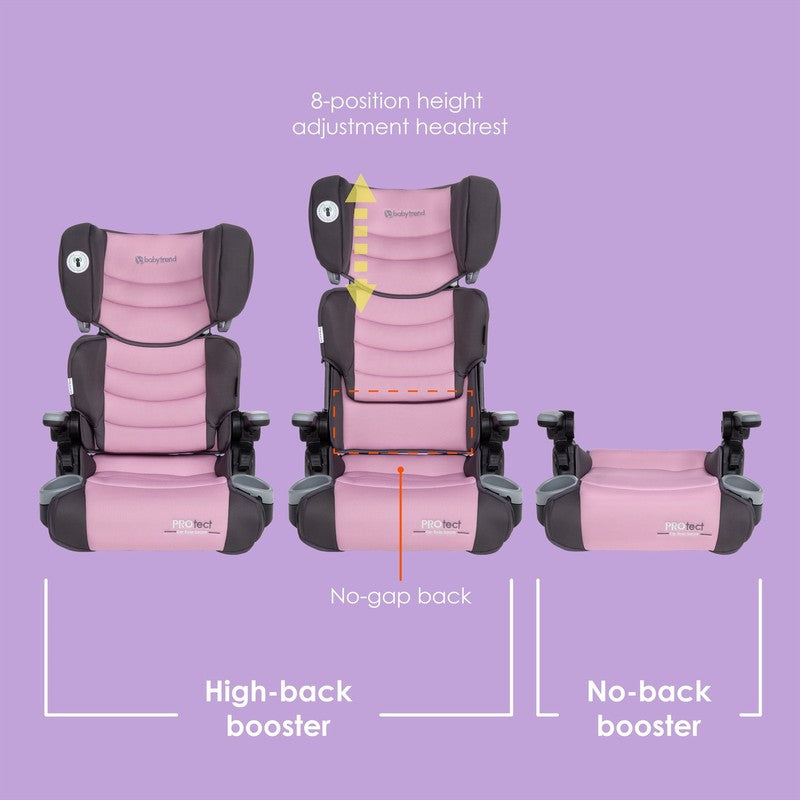 Protect 2-In-1 Folding Booster Seat, Dash Rose3