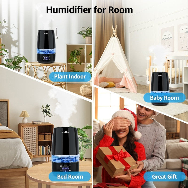 4.5L Humidifier Quiet Auto Humidity Control Oil Diffuser 40H Runtime Top Fill8