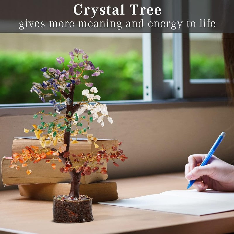 7 Chakra Crystal Tree of Life Bonsai Healing Decor Positive Energy Gift8