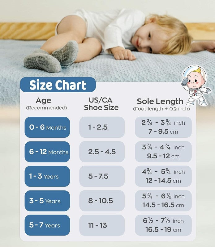 Baby Non-Slip Ankle Socks – Superior Grip, Soft Cotton, for Active Toddler Girls5