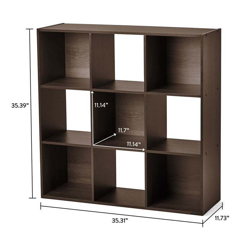 9 Cube Storage Organizer, Espresso3
