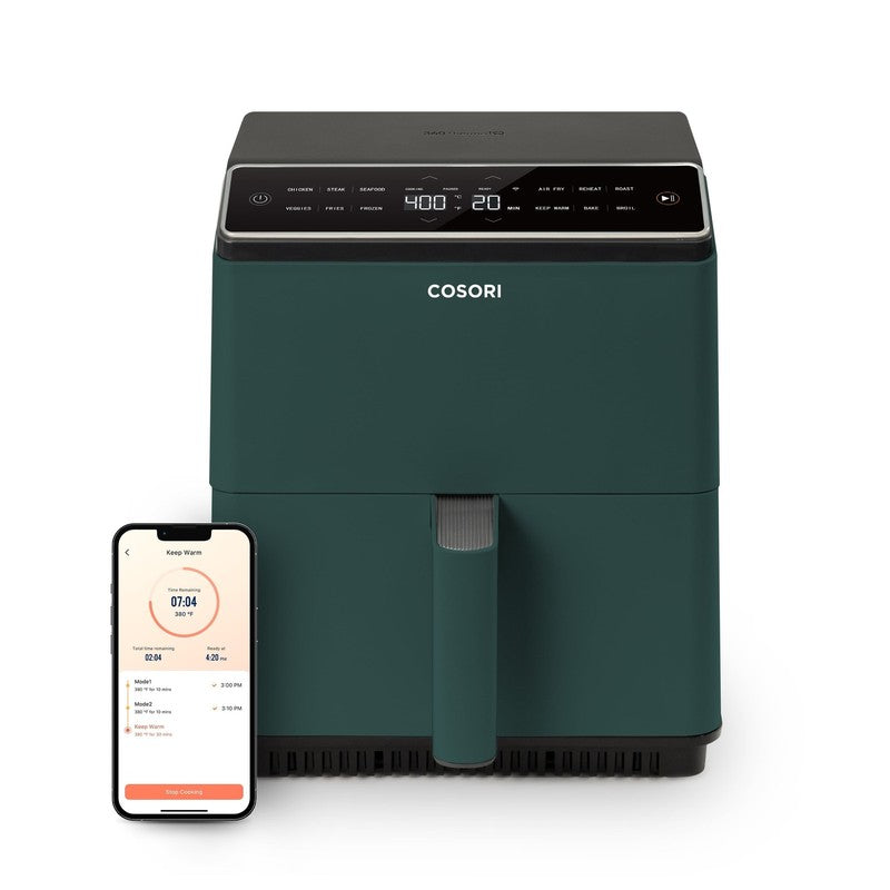 Dual Blaze 6.8Qt Ceramic Coating Smart Air Fryer Green0